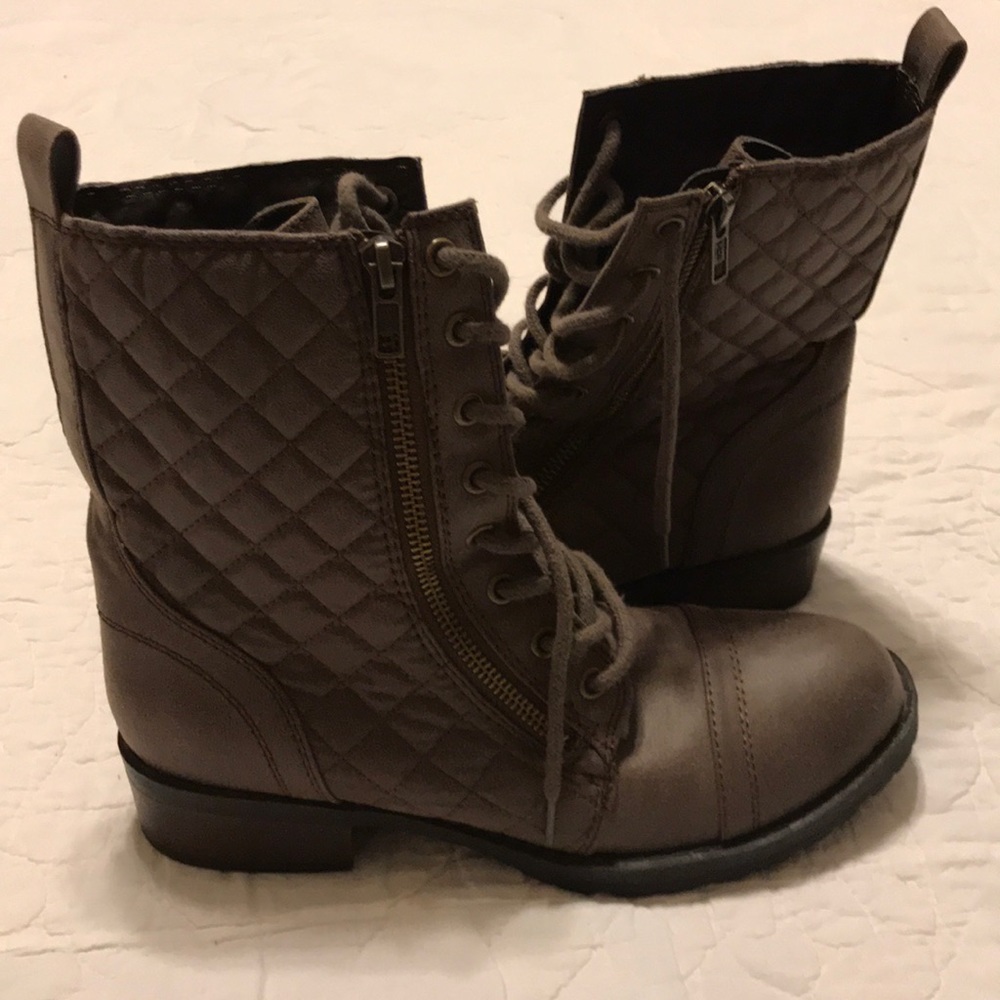 Quilted Military Boots